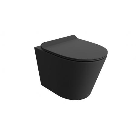 Lavita Galve black Zestaw Toaleta WC 51.5x36 cm + deska wolnoopadająca czarna 5908211415420