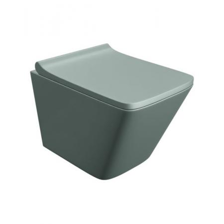 Lavita Lago Grey Zestaw Toaleta WC bez kołnierza 48,5x34 cm + deska wolnoopadająca szary mat 5900378310549