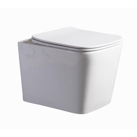 Lavita Maio Zestaw Toaleta WC 53x35 cm bez kołnierza + deska wolnoopadająca biała 5900378312208