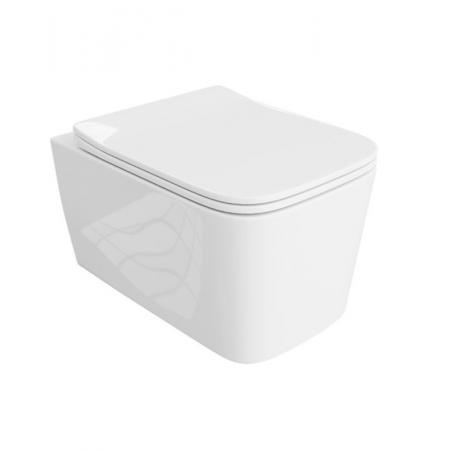 Lavita Murya Zestaw Toaleta WC bez kołnierza 53x36,5 cm + deska wolnoopadająca biały połysk 5900378325161