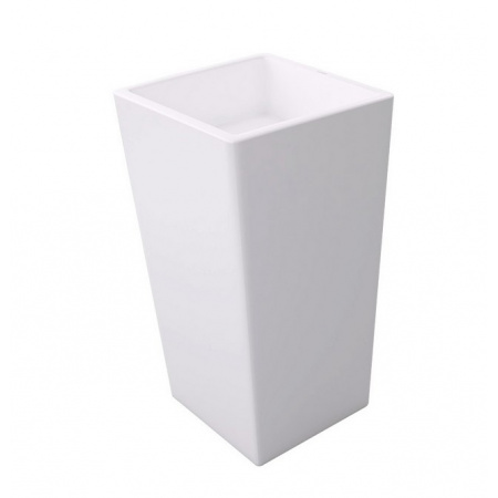 Massi Kubik Umywalka wolnostojąca 40x40 cm z powłoką Easy Clean, biała MSUS-003