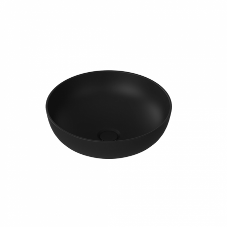 Massi Molis Black Umywalka nablatowa 38 cm czarny półmat MSU-0013-MB