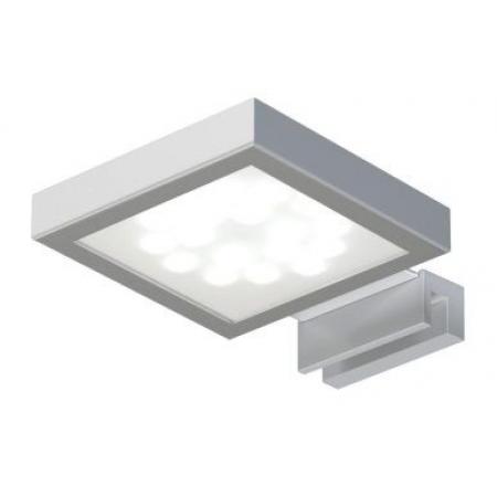 MCJ Elletro Square L Lampa na lustro 6000K stal drapana EL-SQL/CW/SB/IP44