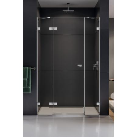 New Trendy Eventa Drzwi prysznicowe uchylne 150x200 cm prawe, profile chrom szkło przezroczyste Active Shield EXK-0149