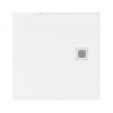 New Trendy Mori Brodzik kwadratowy 90x90 cm biały B-0433