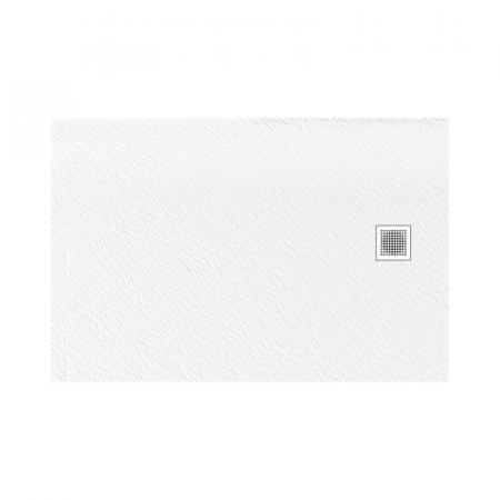 New Trendy Mori Brodzik prostokątny 120x80 cm biały B-0435