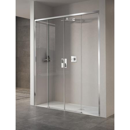 Novellini Opera 2A Drzwi prysznicowe przesuwne wnękowe 133-137x200 cm szkło przezroczyste, profile chrom OPE2A133-1K