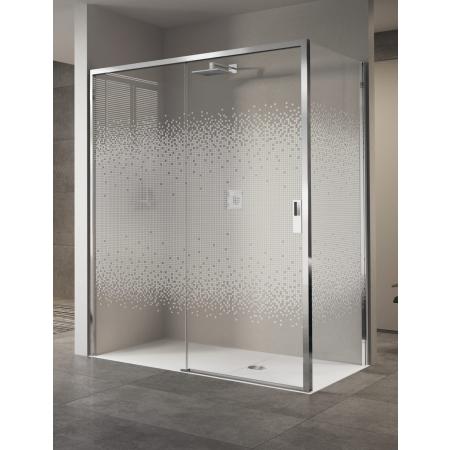 Novellini Opera 2P Drzwi prysznicowe przesuwne wnękowe 157-161x200 cm prawe, szkło przezroczyste, profile chrom OPE2P157D-1K