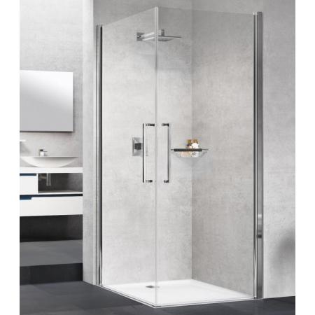 Novellini Young 2.0 2G Drzwi prysznicowe uchylne 101-103x200 cm, profile chrom szkło przezroczyste Y22G101L-1K