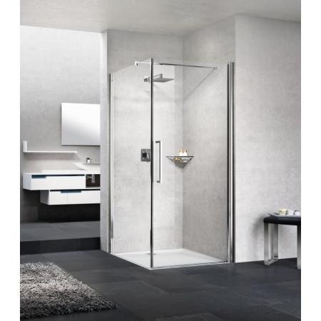 Novellini Young 2.0 G+F Drzwi prysznicowe uchylne 101-103x200 cm, profile chrom szkło przezroczyste Y2G101-1K