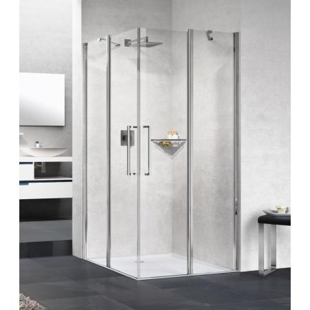 Novellini Young 2.0 A Drzwi prysznicowe uchylne 101-103x200 cm, profile czarne szkło przezroczyste Y2A101L-1H