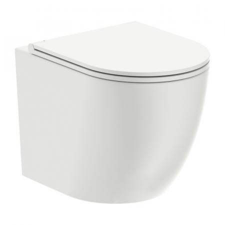 Omnires Ottawa Toaleta WC podwieszana 49x36,5 cm bez kołnierza + deska wolnoopadająca biała OTTAWAMWBP