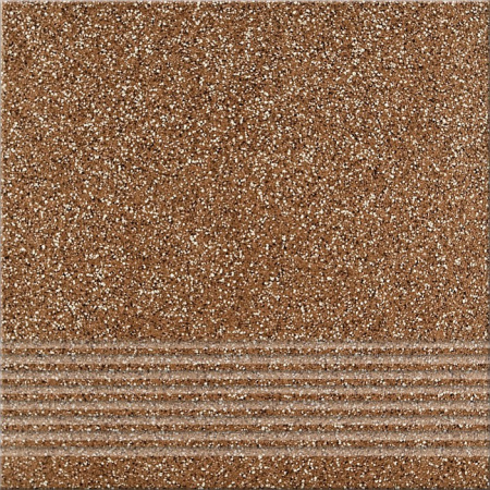 Opoczno Milton Brown Steptread Płytka podłogowa 29,7x29,7x0,8 cm, brązowa matowa OP069-004-1