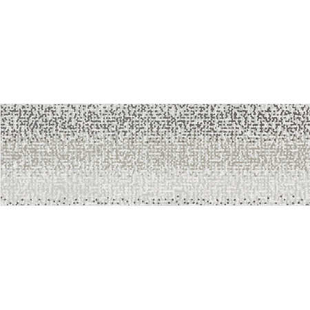 Opoczno Mirror Grey Inserto Geo Listwa dekoracyjna 25x75x1,05 cm, szara błyszcząca OD437-002