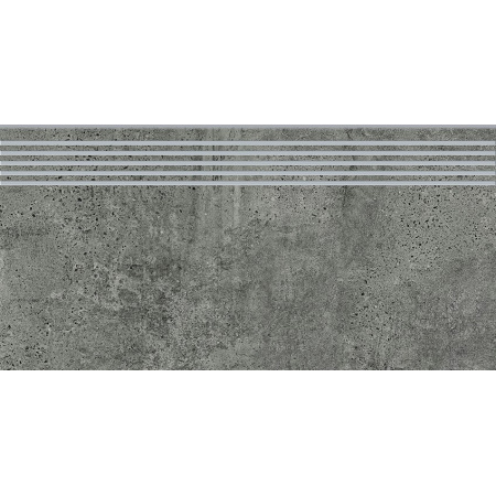 Opoczno Newstone Graphite Steptread Płytka podłogowa 29,8x59,8 cm, grafitowa OD663-074