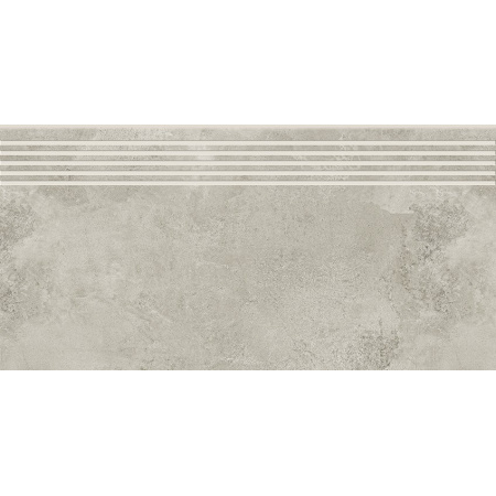 Opoczno Quenos Light Grey Steptread Płytka podłogowa 29,8x59,8 cm, jasnoszara OD661-077