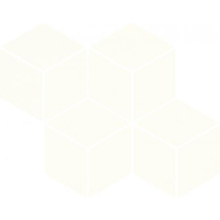Paradyż Bianco Romb Hexagon Mozaika 20,4x23,8 cm PARBIAROMHEKS204238