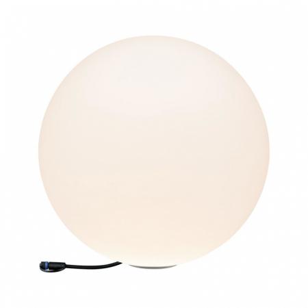 Paulmann Outdoor Plug and Shine Globe Oprawa oświetleniowa zewnętrzna 50 cm biała 94179