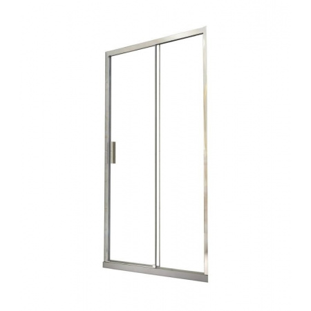 PMD Besco Actis Drzwi prysznicowe przesuwne 100x195 cm, profile chrom szkło przezroczyste DA-100