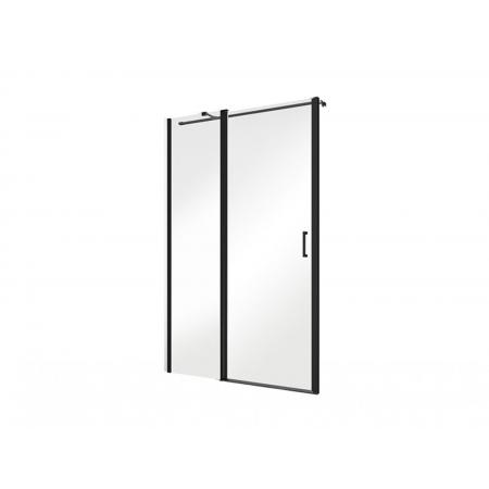 PMD Besco Exo-C Black Drzwi uchylne 110x190 cm profile czarny mat szkło przezroczyste ECB-110-190C