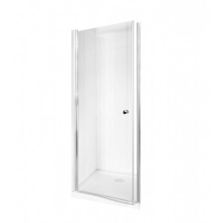 PMD Besco Sinco Drzwi prysznicowe uchylne 90x195 cm, profile chrom szkło przezroczyste DS-90