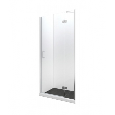 PMD Besco Viva Drzwi prysznicowe uchylne 100x195 cm prawe, profile chrom szkło przezroczyste DVP-100-195C