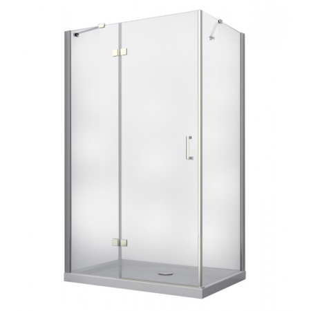 PMD Besco Viva Kabina prysznicowa prostokątna 100x80x195 cm drzwi uchylne lewa, profile chrom szkło przezroczyste VPL-100-195C