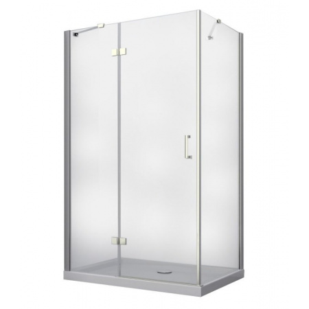 PMD Besco Viva Kabina prysznicowa prostokątna 120x80x195 cm drzwi uchylne lewa, profile chrom szkło przezroczyste VPL-128-195C