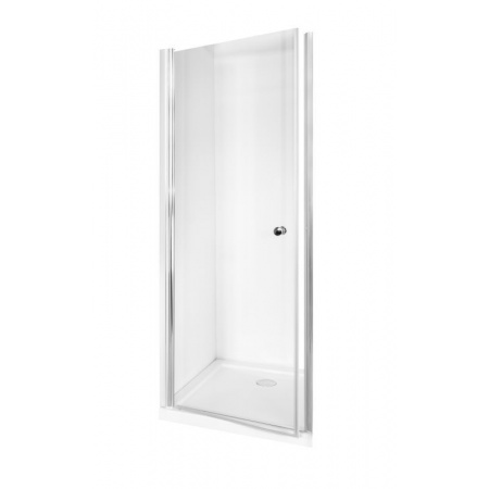 PMD Besco Sinco Drzwi prysznicowe uchylne 80x195 cm, profile chrom szkło przezroczyste DS-80