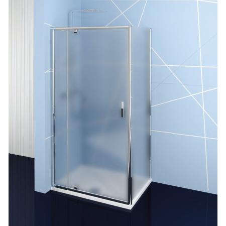 Polysan Easy Line Kabina prysznicowa kwadratowa 100x100x190 cm drzwi uchylne profile chrom szkło brick EL1738EL3438