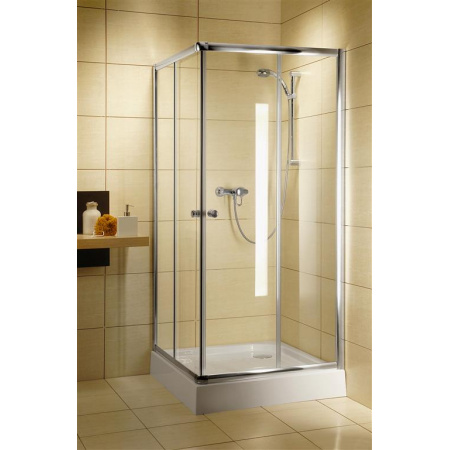 Radaway Classic C Kabina prysznicowa 90x90x185 cm, profile białe, szkło przejrzyste 30050-04-01