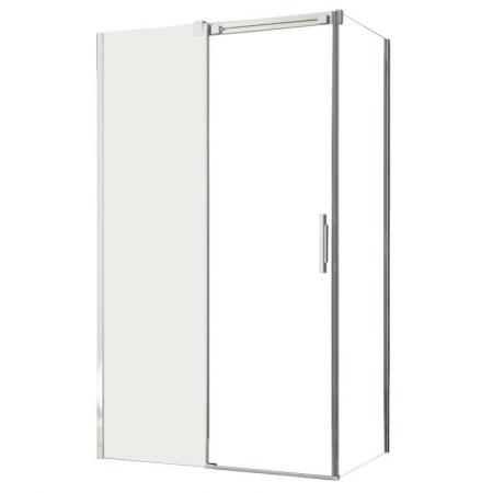 Radaway Espera KDJ Mirror Drzwi prysznicowe przesuwne 100x200 cm ze ścianką stałą lustrzaną lewe 380495-01L+380230-71L