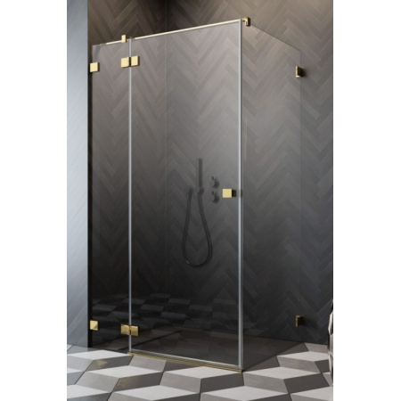 Radaway Essenza Pro Gold KDJ Drzwi uchylne 120x200 cm prawe profile złote szkło przezroczyste 10097120-09-01R