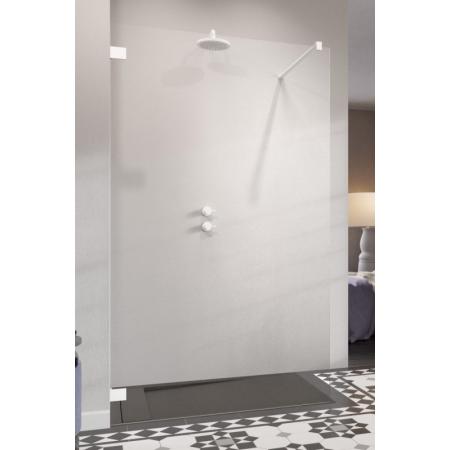Radaway Essenza Pro White Walk-in Kabina prysznicowa walk-in 115x200 cm profile białe szkło przejrzyste 10103115-04-01
