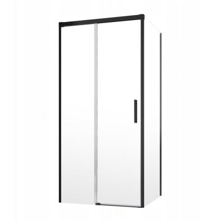 Radaway Idea Black KDJ Drzwi prysznicowe przesuwne 130x200,5 cm prawe profile czarne szkło przezroczyste 387043-54-01R