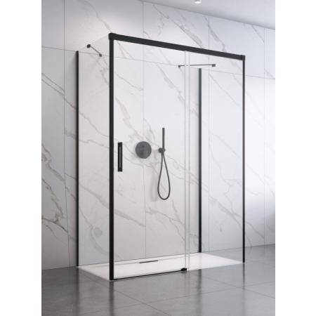 Radaway Idea Black KDJ+S Drzwi prysznicowe przesuwne 100x200,5 cm prawe profile czarne szkło przejrzyste 10116100-54-01R