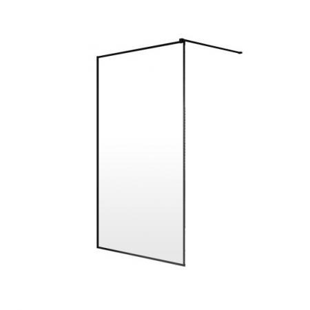 Radaway Modo New Black II Ścianka prysznicowa Walk-In 115x200 cm profile czarne szkło Frame 389115-54-56