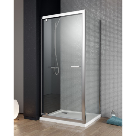 Radaway Twist DW Drzwi prysznicowe 100x190 cm, profile chrom, szkło brązowe z powłoką EasyClean 382003-08