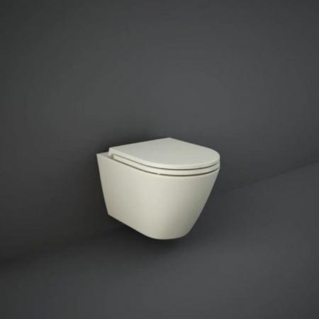 RAK Ceramics Feeling Toaleta WC 52x36 cm bez kołnierza beżowy mat RST23505A