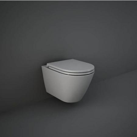 RAK Ceramics Feeling Toaleta WC 52x36 cm bez kołnierza szary mat RST23503A
