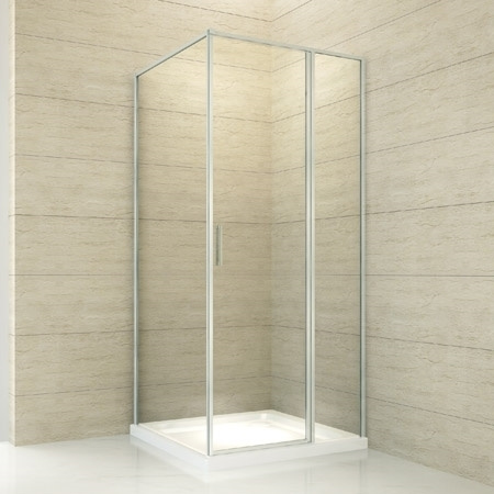 Rea Atrium Square Kabina prysznicowa 90x90 cm, wersja lewa, profile chrom, szkło transparent REA-K8003