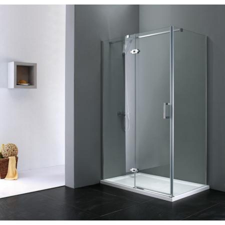 Rea Morgan Kabina prysznicowa bez brodzika 80x120 cm, profile chrom, szkło transparent REA-K7402