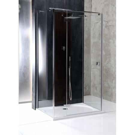 Rea Relax Kabina prysznicowa bez brodzika 80x120 cm, wersja lewa, profile chrom, szkło transparent REA-K0899