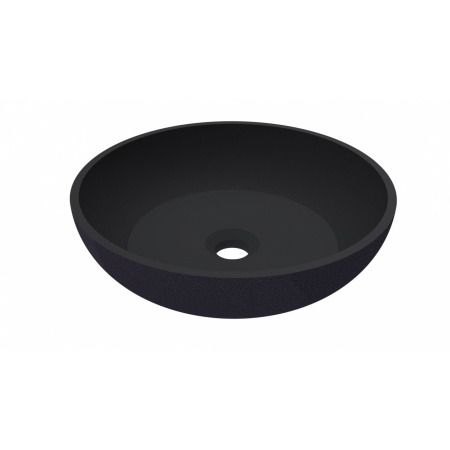Riho Livit Slate Bowl Umywalka nablatowa 38 cm czarny mat F70071/W011004304