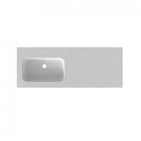 Riho Livit Velvet Slim Umywalka meblowa z półką 120,5x46 cm z otworem na baterię biały mat F70032/W007010105