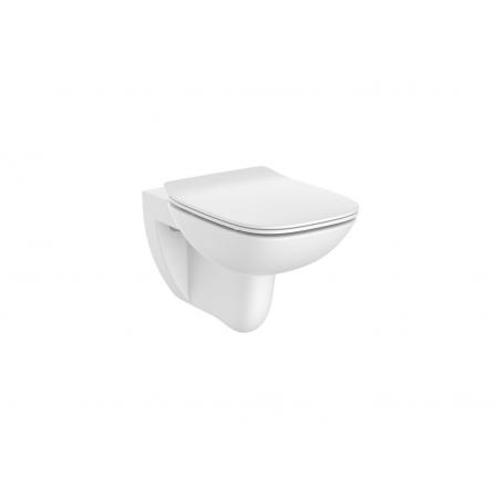Roca Debba Zestaw Toaleta WC podwieszana Rimless bez kołnierza + deska wolnoopadająca biały A34H993000