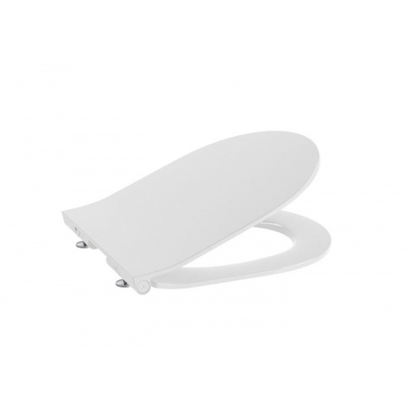 Roca Gap Round Compacto Deska wolnoopadająca Slim Duroplast biała z powłoką EasyClean A801D22003