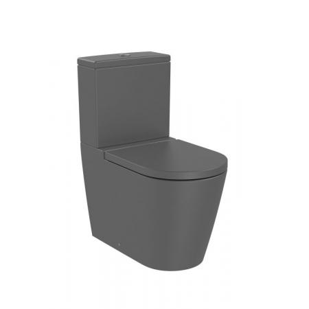Roca Inspira Toaleta WC stojąca 64,5x37,5 cm kompaktowa bez kołnierza onyks A342526640