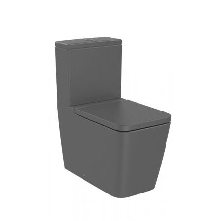 Roca Inspira Toaleta WC stojąca 64,5x37,5 cm kompaktowa bez kołnierza onyks A342536640