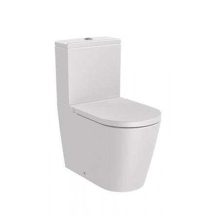 Roca Inspira Toaleta WC stojąca 64,5x37,5 cm kompaktowa bez kołnierza perłowa A342526630
